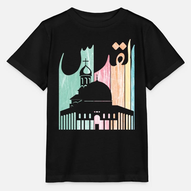 Jerusalem Jerusalem Palästina القدس الاقصى فلسطين - Stanley/Stella Kinder T-Shirt MINI CREATOR  - Schwarz