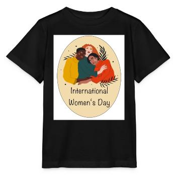 International Womes Day - Stanley/Stella MINI CREATOR Kids’ T-Shirt - black - Front - Mikhail (115cm)