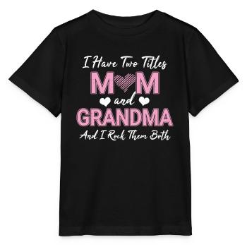 Grandmother - Stanley/Stella MINI CREATOR Kids’ T-Shirt - black - Front - Mikhail (115cm)