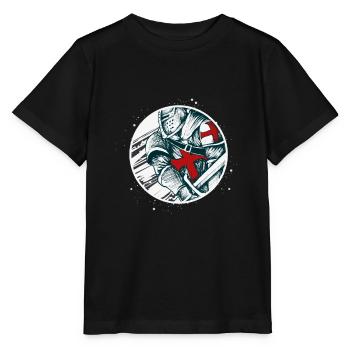 Knight Templar Warrior Knights - Stanley/Stella MINI CREATOR Kids’ T-Shirt - black - Front - Mikhail (115cm)