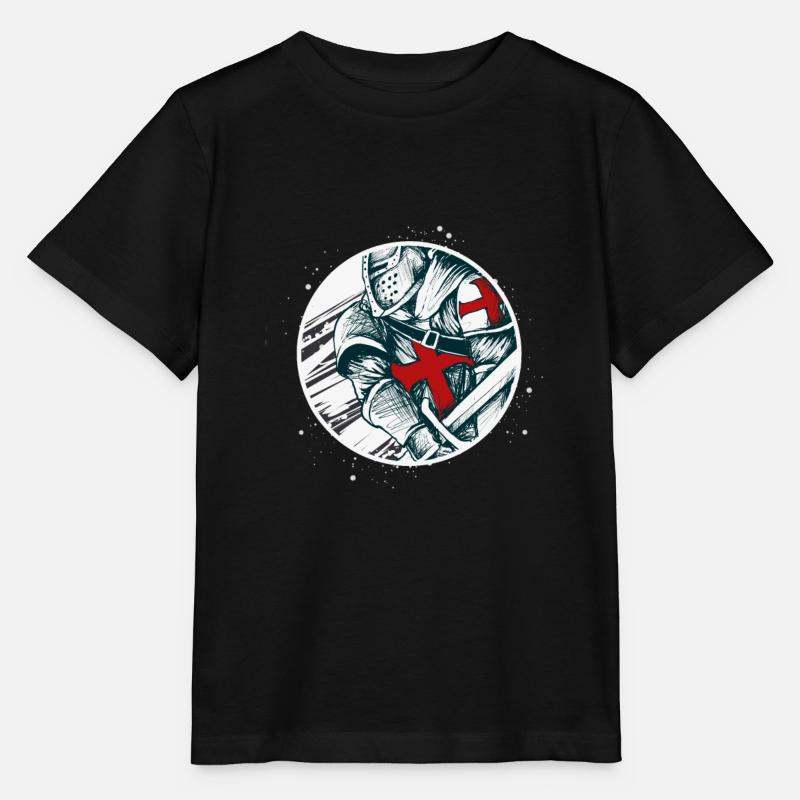 Templerkriegerritter - Stanley/Stella Kinder T-Shirt MINI CREATOR  - Schwarz