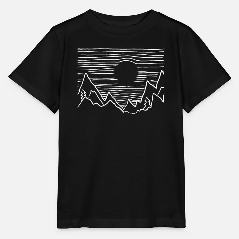 Berge - Stanley/Stella Kinder T-Shirt MINI CREATOR  - Schwarz