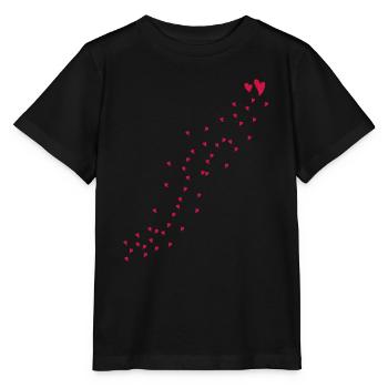 Coeurs rouges - T-shirt bio MINI CREATOR Stanley/Stella Enfant - noir - Devant - Mikhail (115cm)