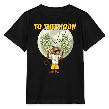 Trading the stock To the Moon Apes Meme Exchange - Stanley/Stella MINI CREATOR Kids’ T-Shirt - black - Front - Mikhail (115cm)