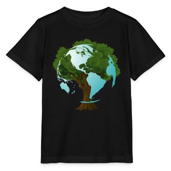 LA TERRE - T-shirt bio MINI CREATOR Stanley/Stella Enfant - noir - Devant - Mikhail (115cm)