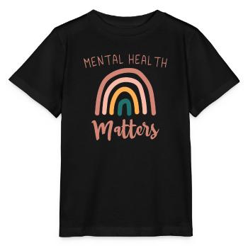Mental Health Matters Rainbow Human Brain Health A - Stanley/Stella Kinder T-Shirt MINI CREATOR  - Schwarz - Vorne - Mikhail (115cm)