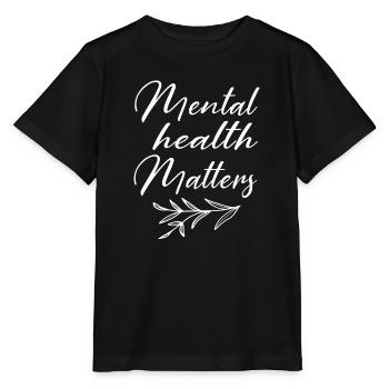 Mental Health Matters Floral Brain Mental Health A - Stanley/Stella Kinder T-Shirt MINI CREATOR  - Schwarz - Vorne - Mikhail (115cm)