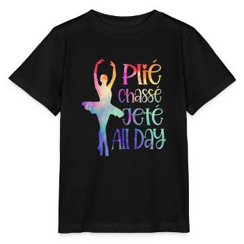 Ballerine Plié Chassé Jeté Danseuse de Ballet - T-shirt bio MINI CREATOR Stanley/Stella Enfant - noir - Devant - Mikhail (115cm)