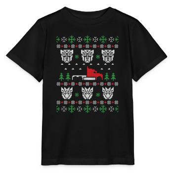 ugly christmas sweater - Stanley/Stella MINI CREATOR Kids’ T-Shirt - black - Front - Mikhail (115cm)
