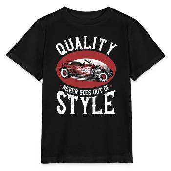 Hot Rod Hot Rods Muscle Car Hotrod Mechaniker Auto - Stanley/Stella Kinder T-Shirt MINI CREATOR  - Schwarz - Vorne - Mikhail (115cm)