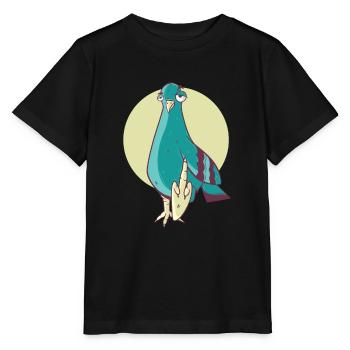 Ruhrpott carrier pigeon - Stanley/Stella MINI CREATOR Kids’ T-Shirt - black - Front - Mikhail (115cm)