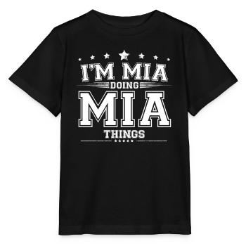 Mia - Stanley/Stella MINI CREATOR Kids’ T-Shirt - black - Front - Mikhail (115cm)