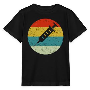 vaccins vintage - T-shirt bio MINI CREATOR Stanley/Stella Enfant - noir - Devant - Mikhail (115cm)