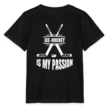 Hockey sur glace Hockey sur glace Sports d’hiver Équipe de hockey sur glace - T-shirt bio MINI CREATOR Stanley/Stella Enfant - noir - Devant - Mikhail (115cm)