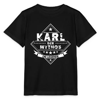 Ich bin Karl und die Legende - Stanley/Stella Kinder T-Shirt MINI CREATOR  - Schwarz - Vorne - Mikhail (115cm)