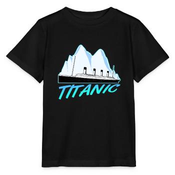 Titanic Vintage Navire de croisière RMS Titanic - T-shirt bio MINI CREATOR Stanley/Stella Enfant - noir - Devant - Mikhail (115cm)