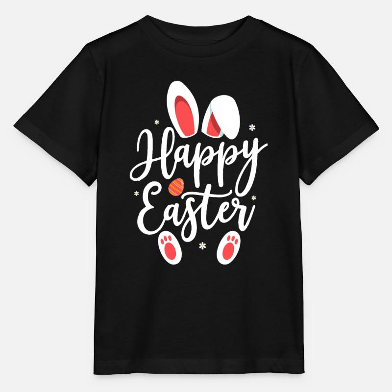 Happy Easter Easter Gift - Stanley/Stella MINI CREATOR Kids’ T-Shirt - black