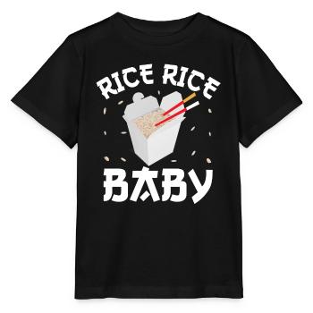 Rice Rice Baby - Stanley/Stella MINI CREATOR Kids’ T-Shirt - black - Front - Mikhail (115cm)