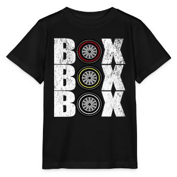 Box Box Box - Stanley/Stella Kinder T-Shirt MINI CREATOR  - Schwarz - Vorne - Mikhail (115cm)