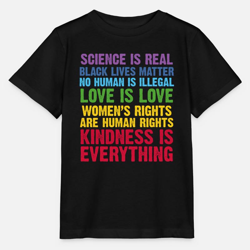 Equality for All Quote - Stanley/Stella MINI CREATOR Kids’ T-Shirt - black