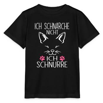 lustige Katze Katzen - Stanley/Stella Kinder T-Shirt MINI CREATOR  - Schwarz - Vorne - Mikhail (115cm)