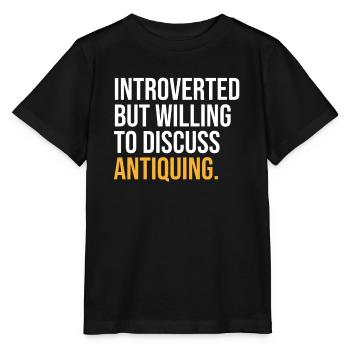 J’AI MIS EN PAUSE MON ANTIQUITÉ POUR ÊTRE ICI - T-shirt bio MINI CREATOR Stanley/Stella Enfant - noir - Devant - Mikhail (115cm)