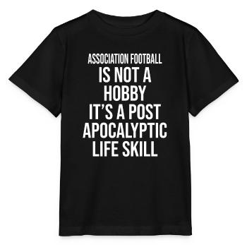 LE FOOTBALL D’ASSOCIATION N’EST PAS UN PASSE-TEMPS, C’EST UN POST A - T-shirt bio MINI CREATOR Stanley/Stella Enfant - noir - Devant - Mikhail (115cm)
