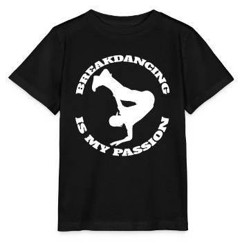 Breakdance Tanzsport Tänzer Geschenk Tanzen - Stanley/Stella Kinder T-Shirt MINI CREATOR  - Schwarz - Vorne - Mikhail (115cm)