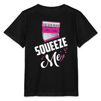 Squeeze Me Musique Polka - T-shirt bio MINI CREATOR Stanley/Stella Enfant - noir - Devant - Mikhail (115cm)