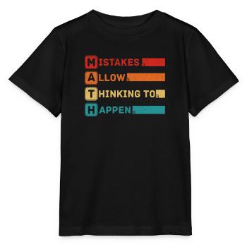 Best Math Art Calculus Algebra Math Geek Lover Fun - Stanley/Stella MINI CREATOR Kids’ T-Shirt - black - Front - Mikhail (115cm)