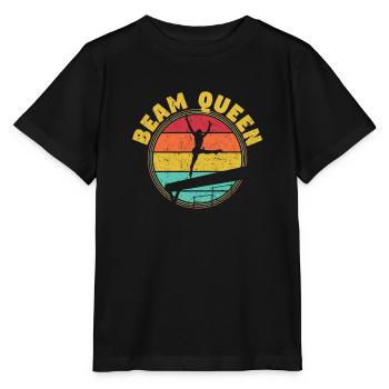 Beam Queen Drôle Gymnastique Queens Turner - T-shirt bio MINI CREATOR Stanley/Stella Enfant - noir - Devant - Mikhail (115cm)
