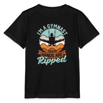 Fun gymnastics I'm a gymnast Even my - Stanley/Stella MINI CREATOR Kids’ T-Shirt - black - Front - Mikhail (115cm)