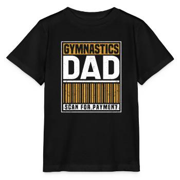 Gymnastique père scan pour le paiement drôle - T-shirt bio MINI CREATOR Stanley/Stella Enfant - noir - Devant - Mikhail (115cm)