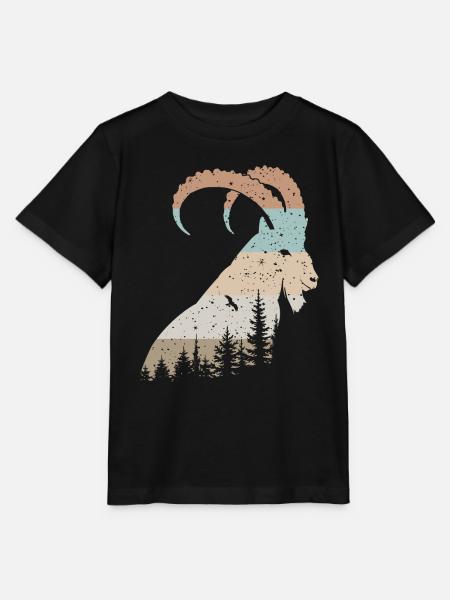 Steinbock - Stanley/Stella Kinder T-Shirt MINI CREATOR - Schwarz