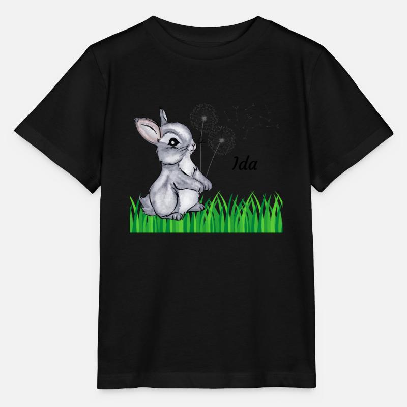 Hase Name Geschenk Ida - Stanley/Stella Kinder T-Shirt MINI CREATOR  - Schwarz