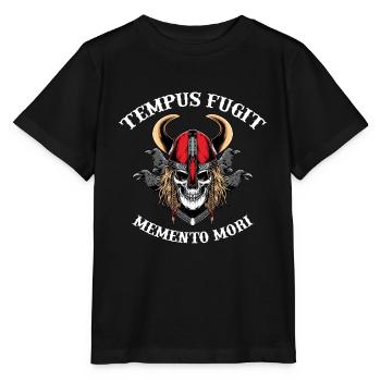 Tempus fugit memento mori - Stanley/Stella Kinder T-Shirt MINI CREATOR  - Schwarz - Vorne - Mikhail (115cm)