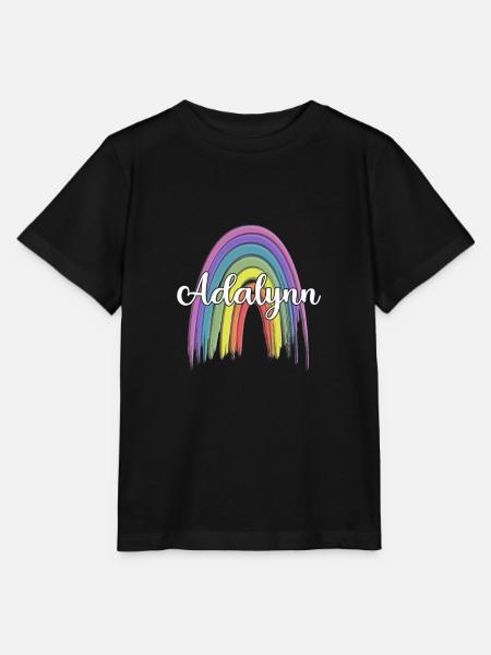 ANDREA Rainbow Cursive - Stanley/Stella Kinder T-Shirt MINI CREATOR  - Schwarz