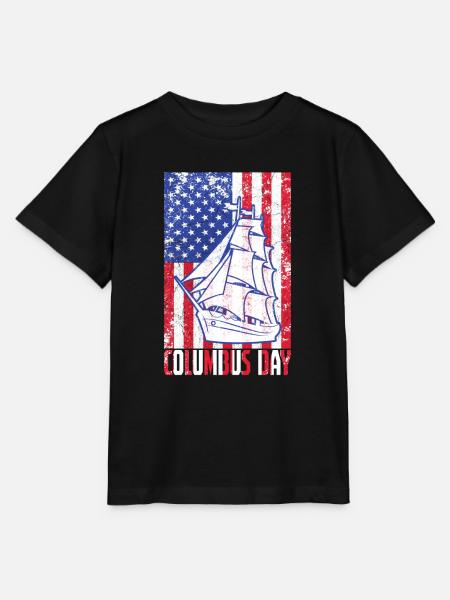 Columbus Day - Stanley/Stella Kinder T-Shirt MINI CREATOR - Schwarz
