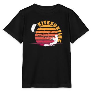 Kitesurfen Kiteboarding Kitesurfer Wassersport - Stanley/Stella Kinder T-Shirt MINI CREATOR  - Schwarz - Vorne - Mikhail (115cm)