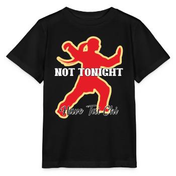 Pas ce soir, j'ai Taichi - T-shirt bio MINI CREATOR Stanley/Stella Enfant - noir - Devant - Mikhail (115cm)
