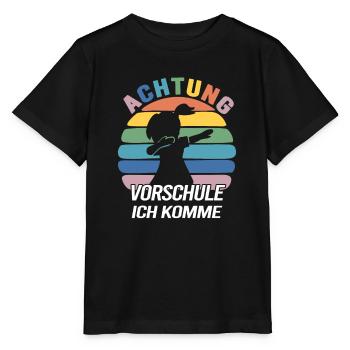 Vorschulkind Verabschieden Kindergarten Vorschule - Stanley/Stella Kinder T-Shirt MINI CREATOR  - Schwarz - Vorne - Mikhail (115cm)
