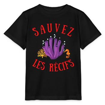 SAUVEZ LES RÉCIFS - T-shirt bio MINI CREATOR Stanley/Stella Enfant - noir - Devant - Mikhail (115cm)