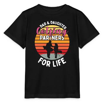Padre e figlia Golf Partner Partner Look - Maglietta per bambini MINI CREATOR di Stanley/Stella - nero - Fronte - Mikhail (115cm)