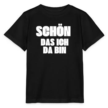 Schön das ich da bin - Stanley/Stella Kinder T-Shirt MINI CREATOR  - Schwarz - Vorne - Mikhail (115cm)