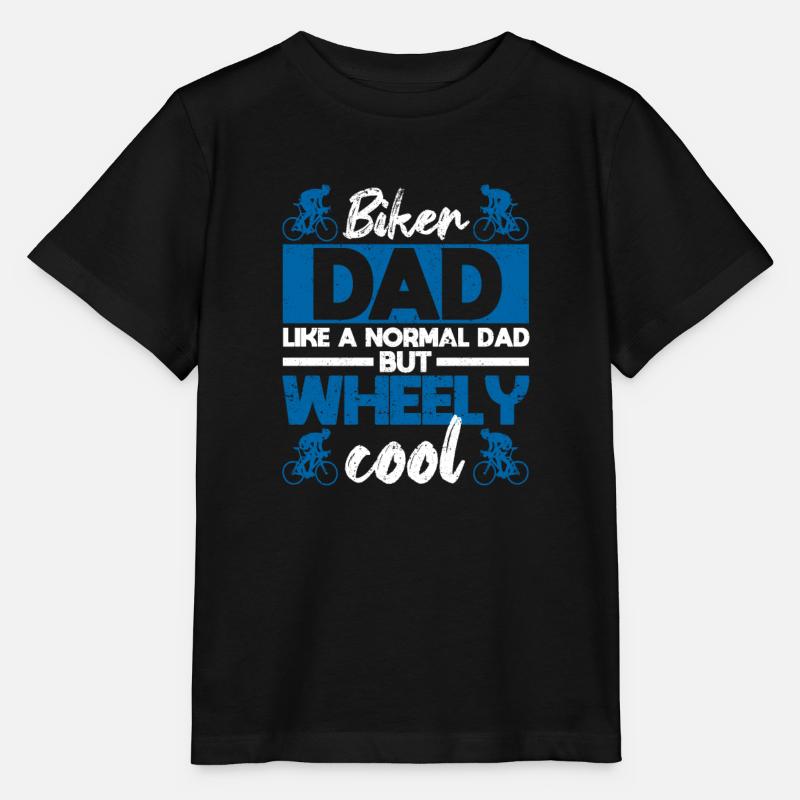 Biker-Dad wie ein normaler Dad, aber mit einem - Stanley/Stella Kinder T-Shirt MINI CREATOR  - Schwarz