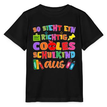 So sieht ein richtig cooles Schulkind 2022 - Stanley/Stella Kinder T-Shirt MINI CREATOR  - Schwarz - Vorne - Mikhail (115cm)