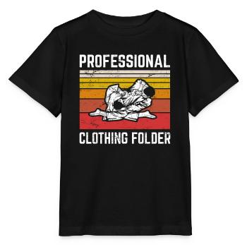 Professional Clothing Folder BJJ JuJitsu Brazilian - Stanley/Stella Kinder T-Shirt MINI CREATOR  - Schwarz - Vorne - Mikhail (115cm)