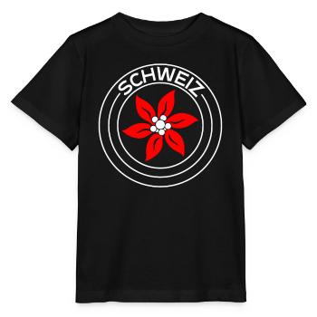 Schweizer Enzian - Stanley/Stella Kinder T-Shirt MINI CREATOR  - Schwarz - Vorne - Mikhail (115cm)