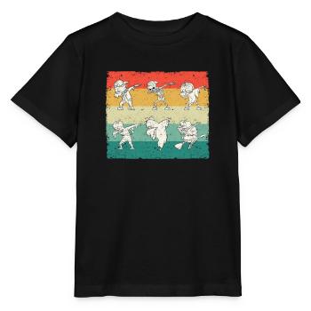 Dabbing Halloween Skeleton Zombie Ghost Witch Scary - Stanley/Stella MINI CREATOR Kids’ T-Shirt - black - Front - Mikhail (115cm)