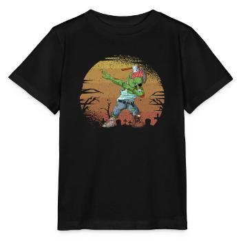 Halloween Dabbing Zombie Brain Funny Zombies Dab - Stanley/Stella MINI CREATOR Kids’ T-Shirt - black - Front - Mikhail (115cm)